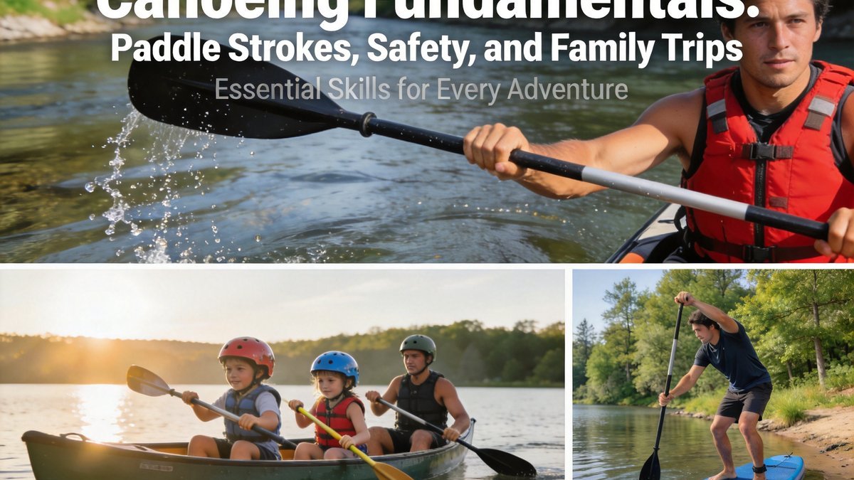 Canoeing Fundamentals: Paddle Strokes, Safety, and Family Trips